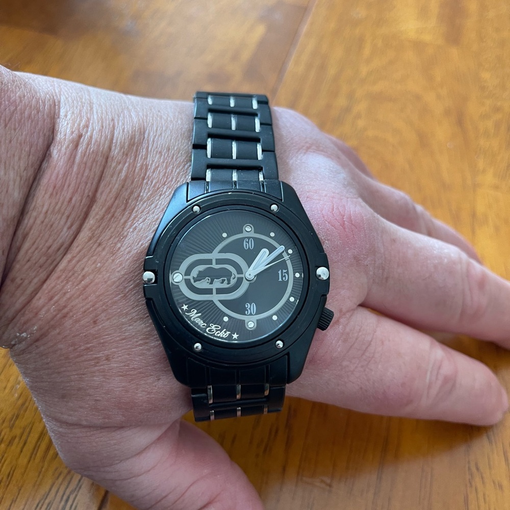Mar Ecko Black Face Mens Watch
